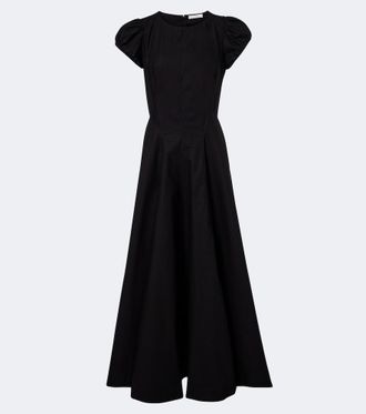 D&ocirc;en D&ocirc;en Vestido midi Rivelle de popel&iacute;n de algod&oacute;n
