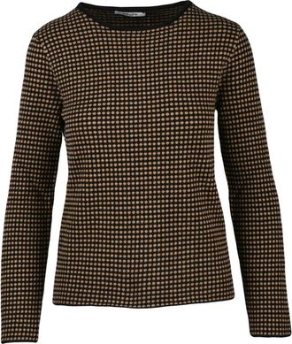 KANGRA Truien & Vesten, Dames, Bruin, S, Wol, Pullover Stretch Girocollo