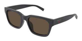 Gucci GG1857SK Asian Fit 004 Mens Sunglasses Grey Size 55