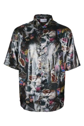 Acne Studios Black Regular Graphic Shirt