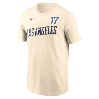 Nike Shohei Ohtani Los Angeles Dodgers City Connect Nike Mens MLB T-Shirt in Brown | N19915ALD9-B2F