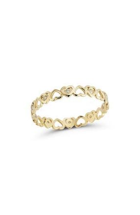 Ember Fine Jewelry Diamond Heart Ring in Gold at Nordstrom Rack, Size 7