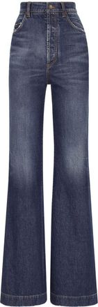 Dolce & Gabbana high-rise flared jeans - women - Cotton - 36 - Blue