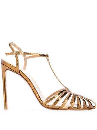 Francesco Russo Sandali con cinturini - Oro