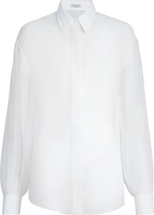 Brunello Cucinelli Camicia Monili - Bianco