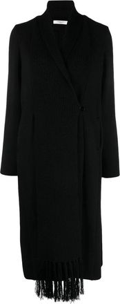 Charlott Double-Breasted Wollen Jas - Dames - Vesten - Zwart - M - Wol - Truien & Vesten