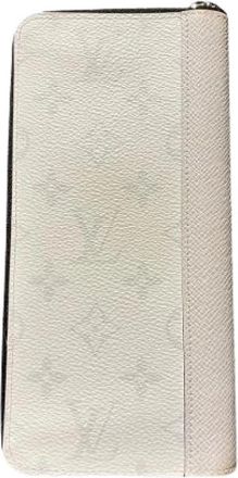 Louis Vuitton Pre-owned Taigarama Taiga Long Wallet - Dames - Vintage Accessoires - Wit - ONE Size - Leer - Vintage