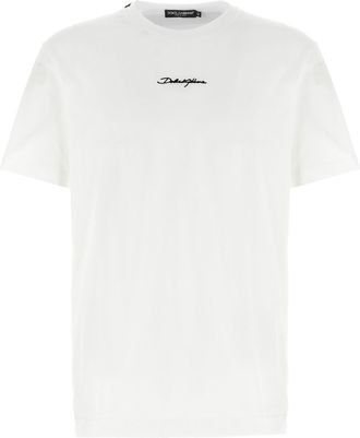 Dolce & Gabbana Logo Embroidery T Shirt