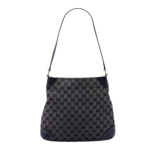 Gucci Pre-owned Shoulder Bags, female, Black, Size: ONE SIZE Pre-owned Canvas Shoulder Bag