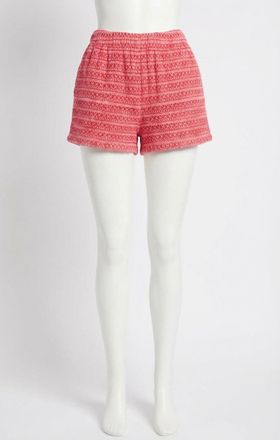 Z Supply Arezzo Crochet Shorts In Red