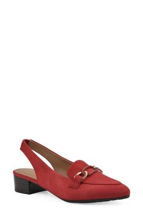 White Mountain Boreal Slingback Mule in Cruella Red Fabric at Nordstrom Rack, Size 7.5