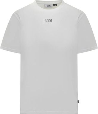 GCDS Eco Logo Regular T-Shirt - Heren - T-shirts - Wit - S - Katoen - Tops