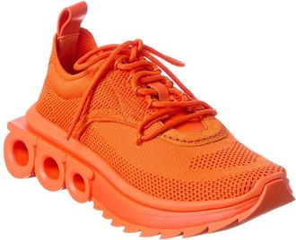 Ferragamo Nima Leather-Trim Sneaker