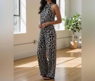 Vince Camuto Chic Jumpsuit In Black And White