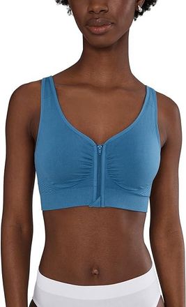 Anita Lynn Mastectomy Bra Womens Bra Blue : 2XL, Nylon/Elastane