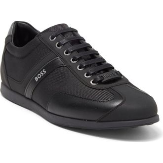 BOSS Stream Low Top Sneaker in Black at Nordstrom Rack, Size 7Us / 6Uk