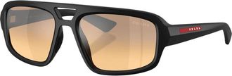 Prada PS B11Su Zonnebril - unisex - Zonnebrillen - Zwart - 57 MM - Nylon - Accessoires