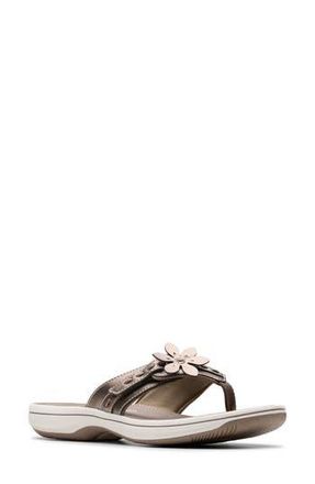 Clarks Breeze Opal Flip Flop in Pewter at Nordstrom Rack, Size 11