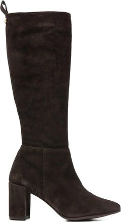 Pedro Miralles suede knee-high boots - women - Calf Suede/Calf Leather/Calf Leather/Rubber - 41 - Brown