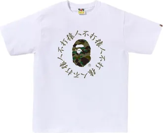 A Bathing Ape 1st Camo Kanji Logo Tee White 1K30-110-013-WHITE