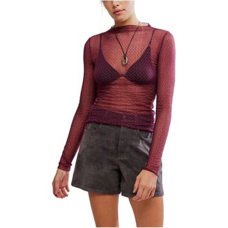 Free People Womens Minding my Business Top, Black