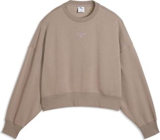 Puma (WMNS) PUMA x Hyrox Heavyweight Crew Sweatshirt Mouse Gray 529249-81
