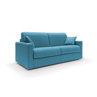 Divani.Store Chris Sof&aacute; Cama Convertible En Tejido Impermeable 166 Cm (mat. 120x197) Azul Claro