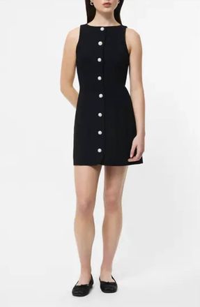 French Connection Azra Twill Mini Dresss In Black