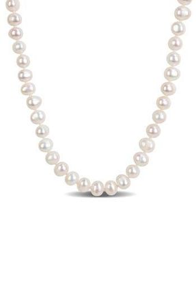 Delmar 7-8mm Cultured Freshwater Pearl Necklace in White at Nordstrom Rack