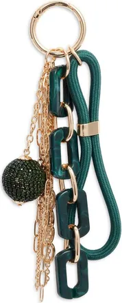 Chelsea28 Crystal Ball & Chain Bag Charm in Green Multi- Gold at Nordstrom