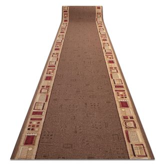 RugsX RugsX Anti-Slip Jena Runner in Brown | Size: 120 cm x 390 cm