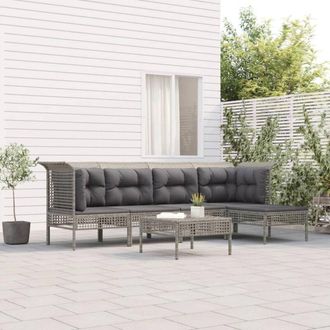 vidaXL Sof&aacute; Chesterfield Gris Oscuro 194 X 74.5 X 70.5 Cm Terciopelo