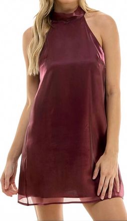 Ontwelfth Womens Christmas Cabernet Mini Dress In Wine