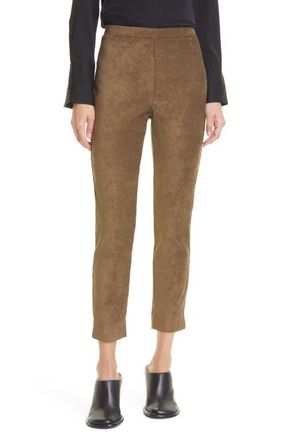Kobi Halperin Lori Faux Suede Pants in Military Green at Nordstrom, Size Medium
