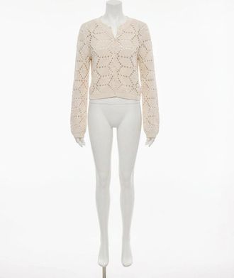 Z Supply Rosalyn Sweater Cardigan In Crystal