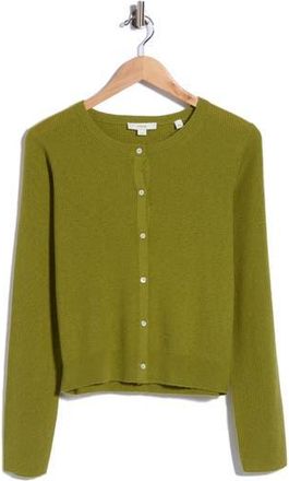 Vince Wool Blend Ribbed Cardigan in Herbaria at Nordstrom Rack, Size X-Large