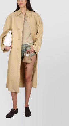 Maison Margiela collared trench coat with side pockets
