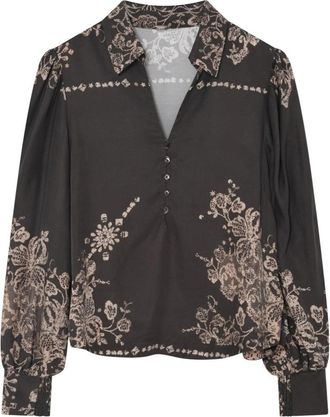 Gustav Blouses - Dames - Blouses - Zwart - L - Overhemden