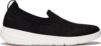 FitFlop Fitflop Super-q Knit Womens Trainers Black Textile - Size UK 8