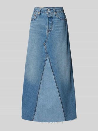 Levi's Jeansrock mit Ziern&auml;hten Modell ICONIC in Jeansblau, Gr&ouml;&szlig;e 24