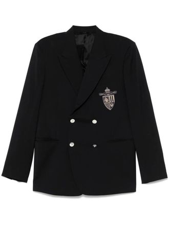 Fendi Straight-Cut Double Breasted Wool Jacket
