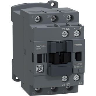 OEM Contactor De Potencia, Easy Tesys Control, Ac-3, 6 A, 3 P (1 Nc), Bobina De 24 V Cc