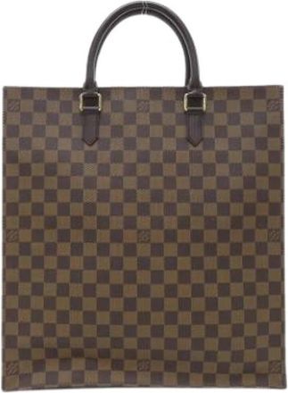 Louis Vuitton Pre-owned Canvas Tote Bag - Dames - Vintage Shopper - Bruin - ONE Size - Vintage