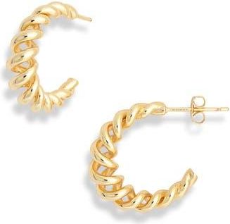 Nordstrom Rack Coiled Hoop Earrings in Gold at Nordstrom Rack