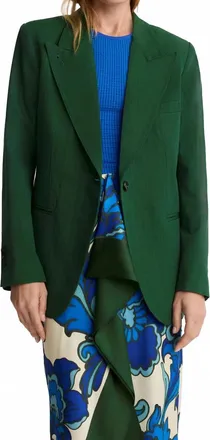 Smythe 90s Oversized Blazer In Jade