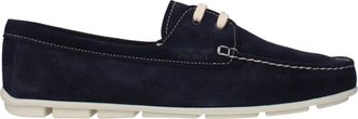 Prada Mujers Mocasines Ante Azul