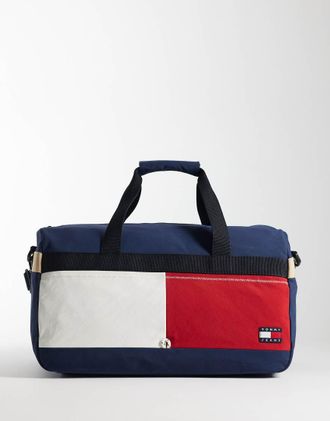 Tommy Jeans Archive - Borsone blu navy, rosso e bianco-Multicolore