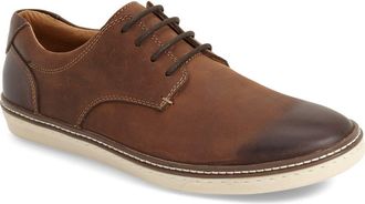 Johnston & Murphy McGuffey Plain Toe Derby in Tan Calfskin at Nordstrom, Size 10.5