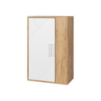 Vicco Armario De Pared Berno, Oro Potencia Roble/blanco, 50.1 X 78.4 Cm Con 2 Compartimentos Vicco