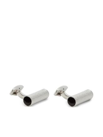 Tateossian cylinder rope cufflinks - men - Metal - One Size - Silver